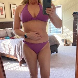 J. Crew Purple Halter Bikini Set